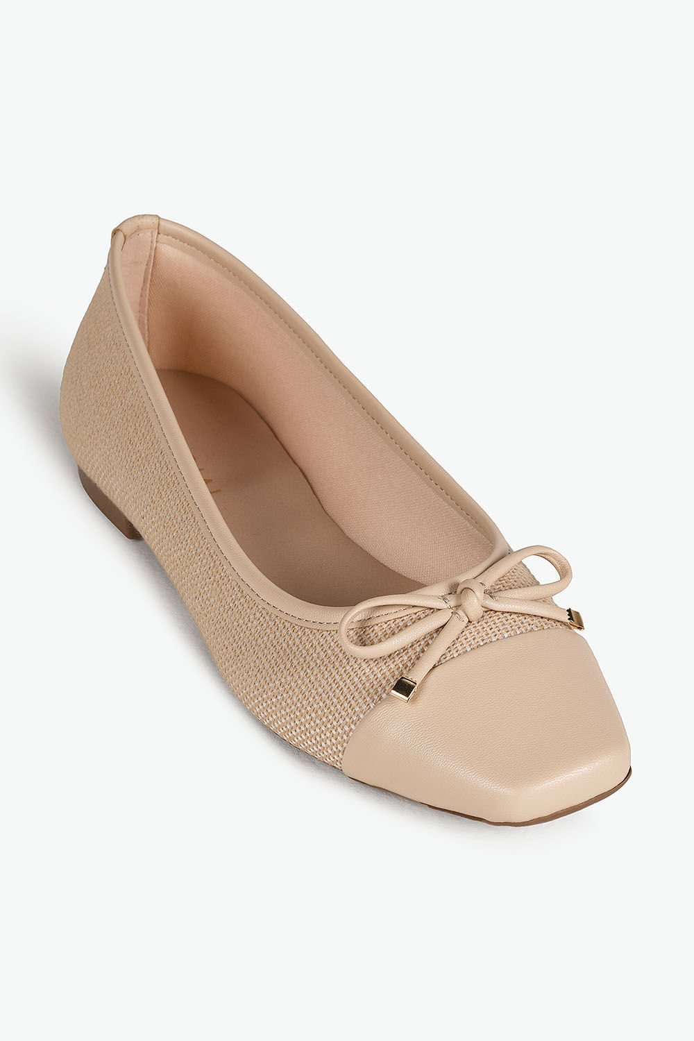 Sapatilha Feminina Bico Quadrado Mundial Jullia Bege 4