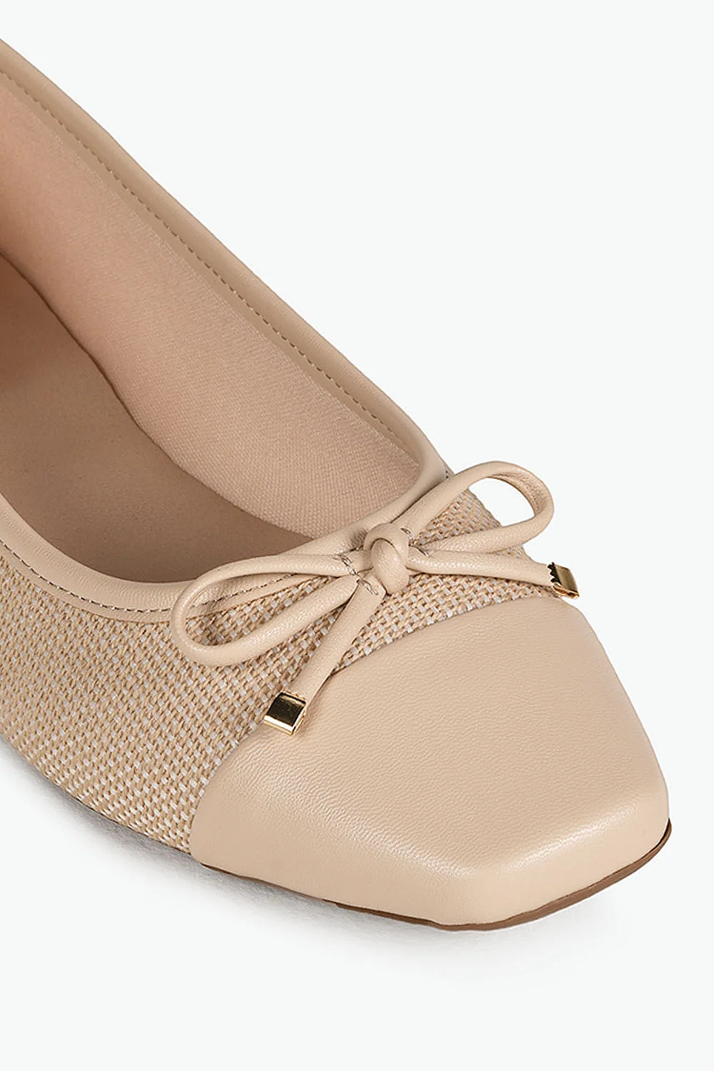 Sapatilha Feminina Bico Quadrado Mundial Jullia Bege 2