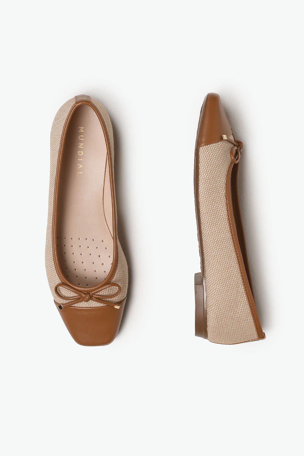 Sapatilha Feminina Bico Quadrado Mundial Jullia Caramelo 3