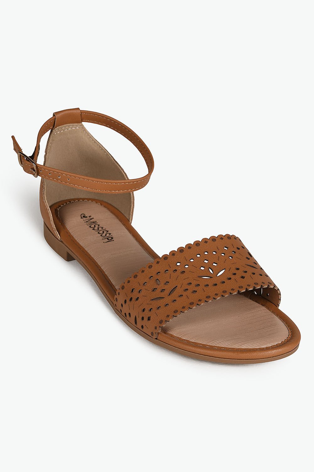 Sandália Feminina Rasteira Mississipi Philipa Marrom 4