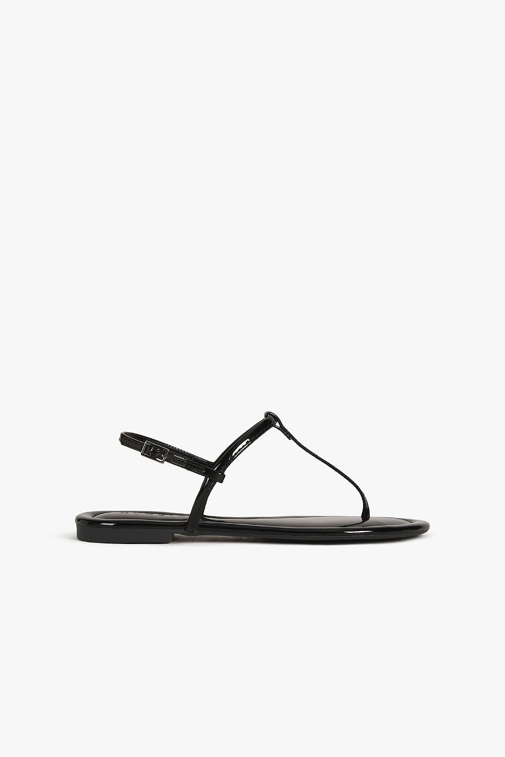 Sandália Feminina Rasteira Mundial Lucema Preto 1