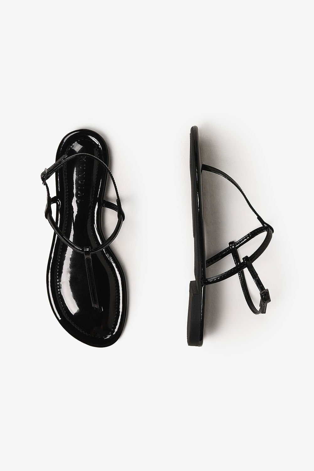 Sandália Feminina Rasteira Mundial Lucema Preto 3