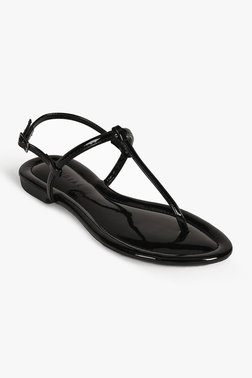 Sandália Feminina Rasteira Mundial Lucema Preto 4