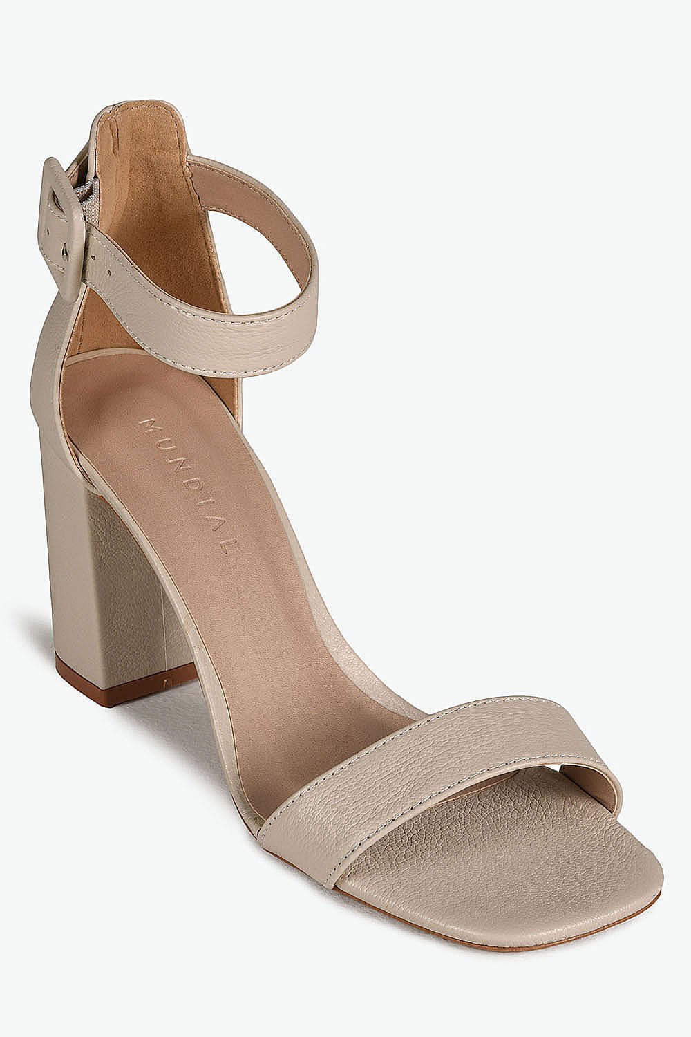 Sandália Feminina Salto Alto Mundial Acsa Branco 4