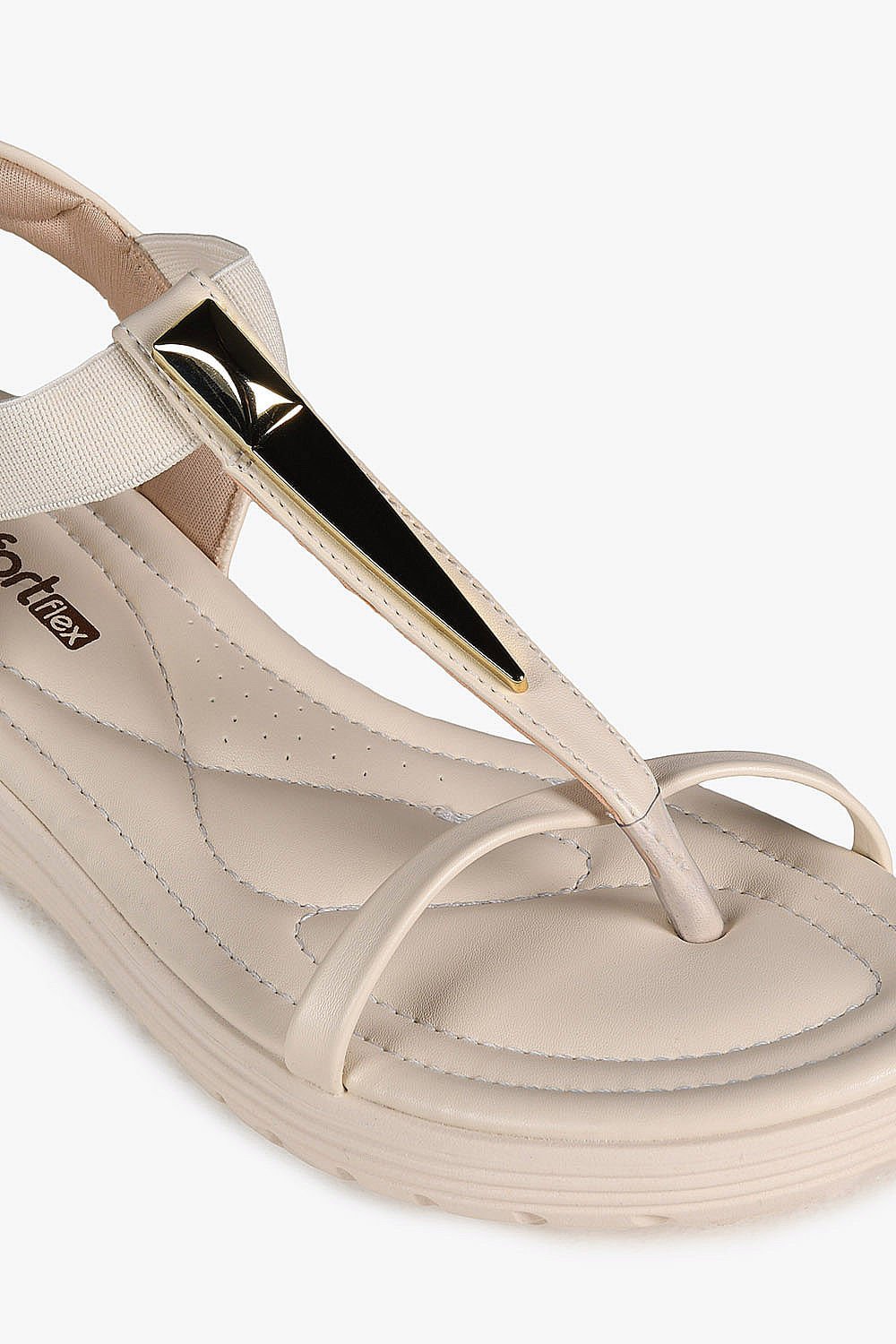 Sandália Feminina Papete Comfortflex Kemilly Branco 2