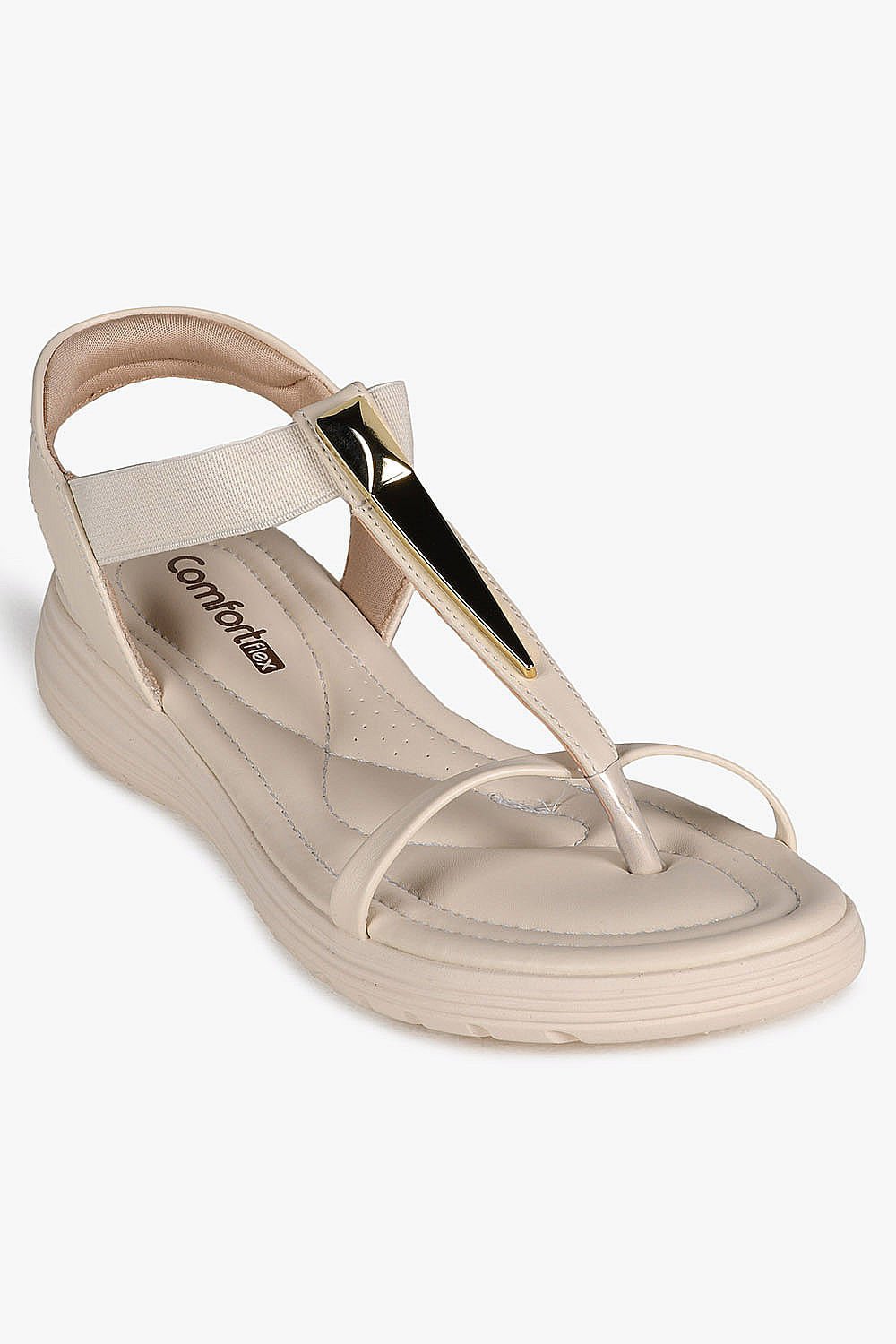 Sandália Feminina Papete Comfortflex Kemilly Branco 4