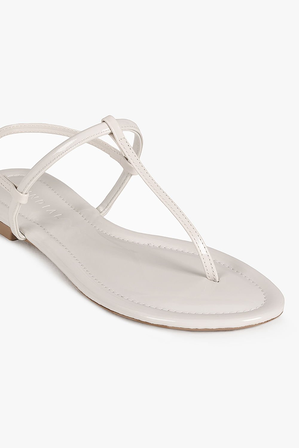 Sandália Feminina Rasteira Mundial Lucema Branco 2