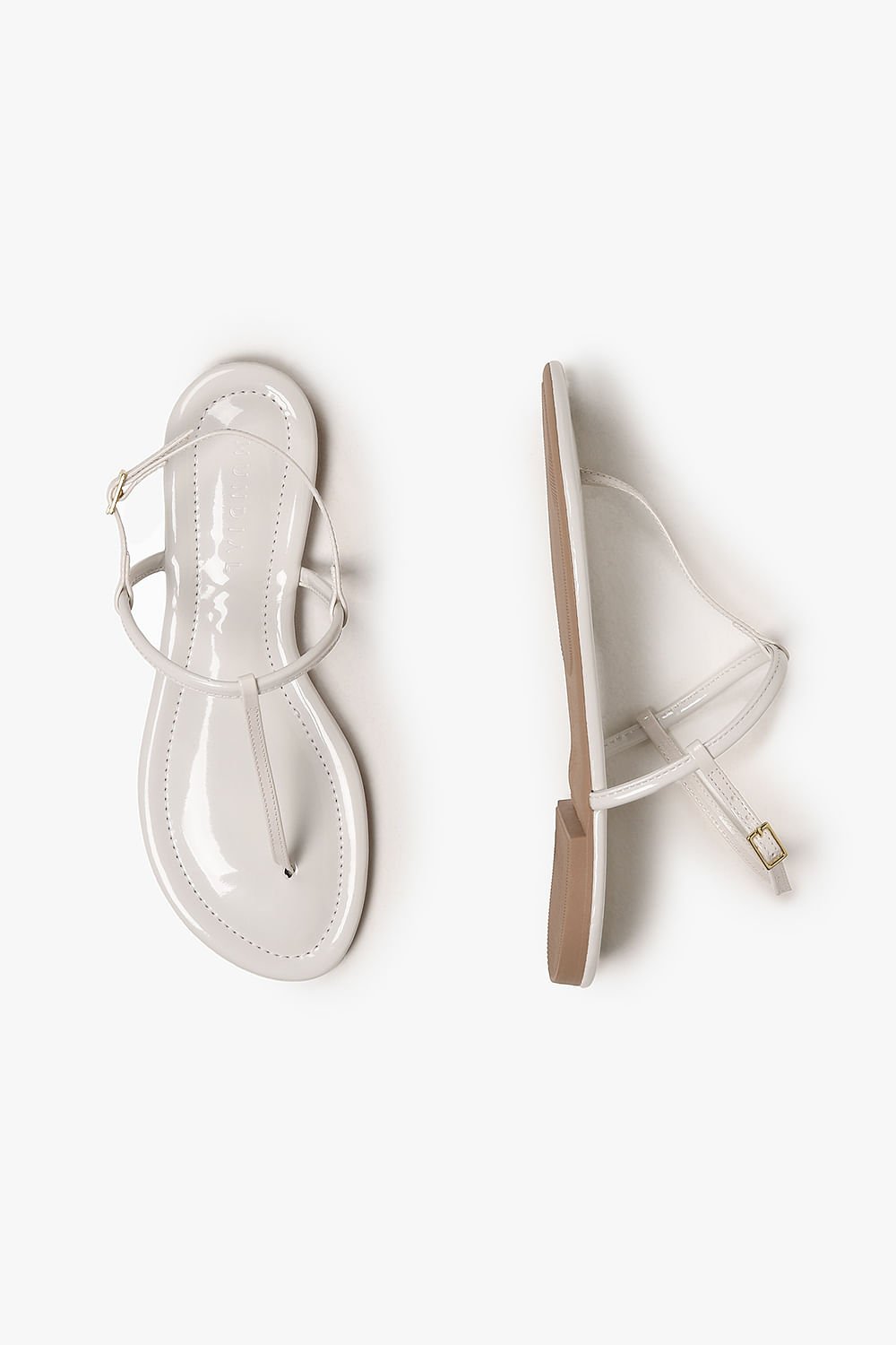 Sandália Feminina Rasteira Mundial Lucema Branco 3