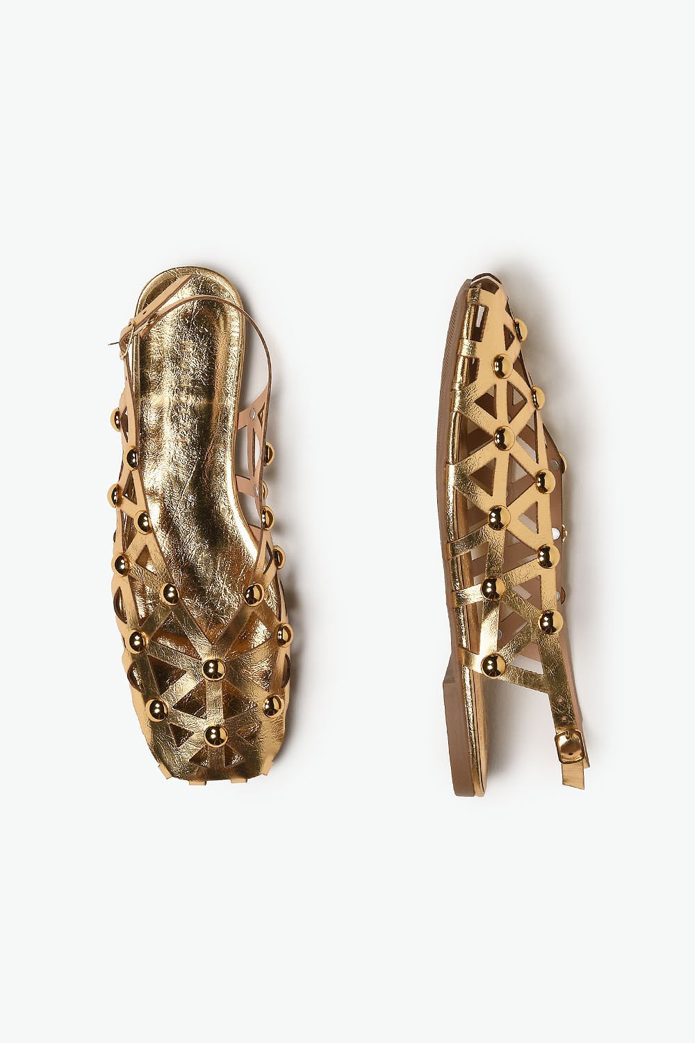 Sapatilha Feminina Slingback Mundial Lady Dourado 3