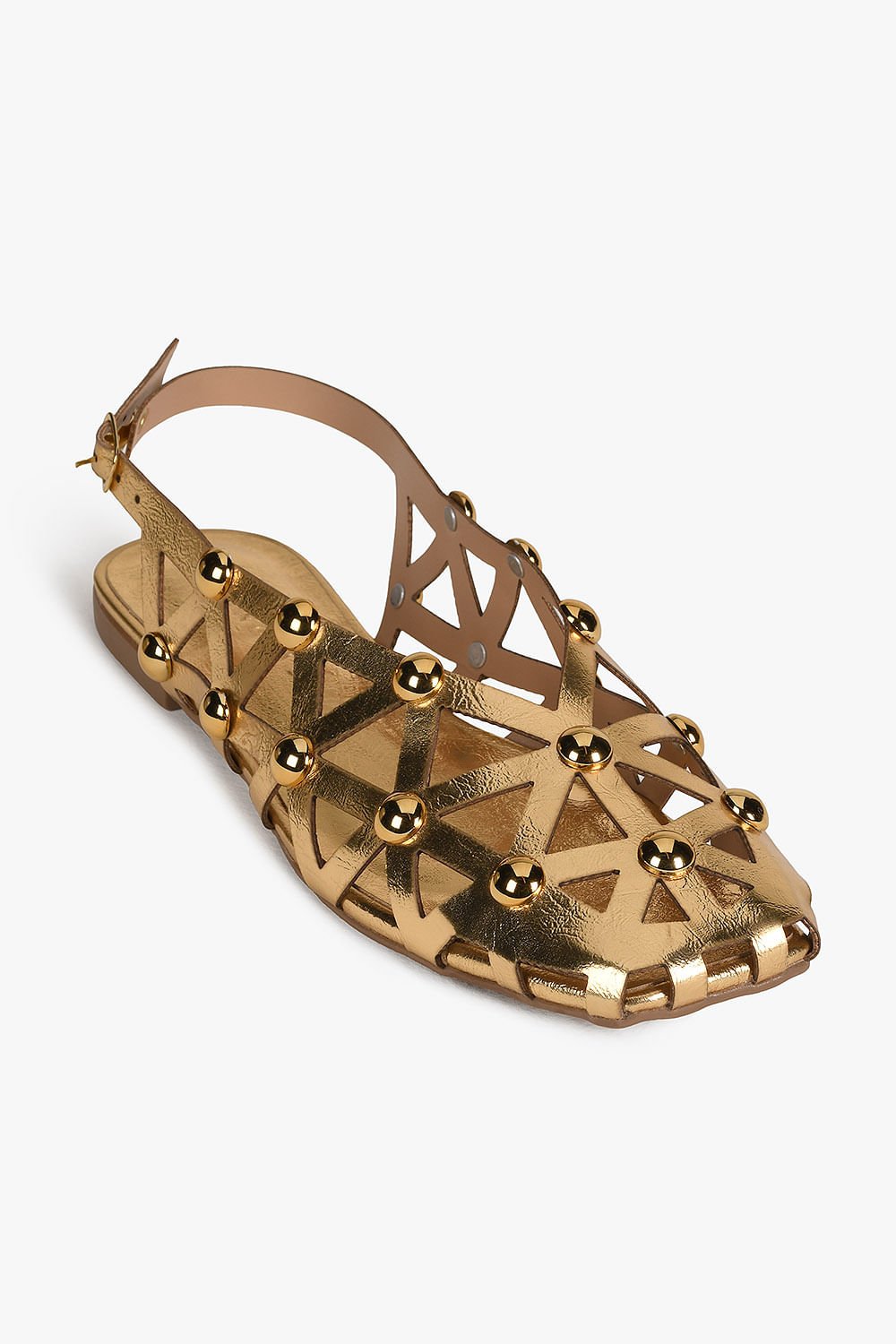 Sapatilha Feminina Slingback Mundial Lady Dourado 4