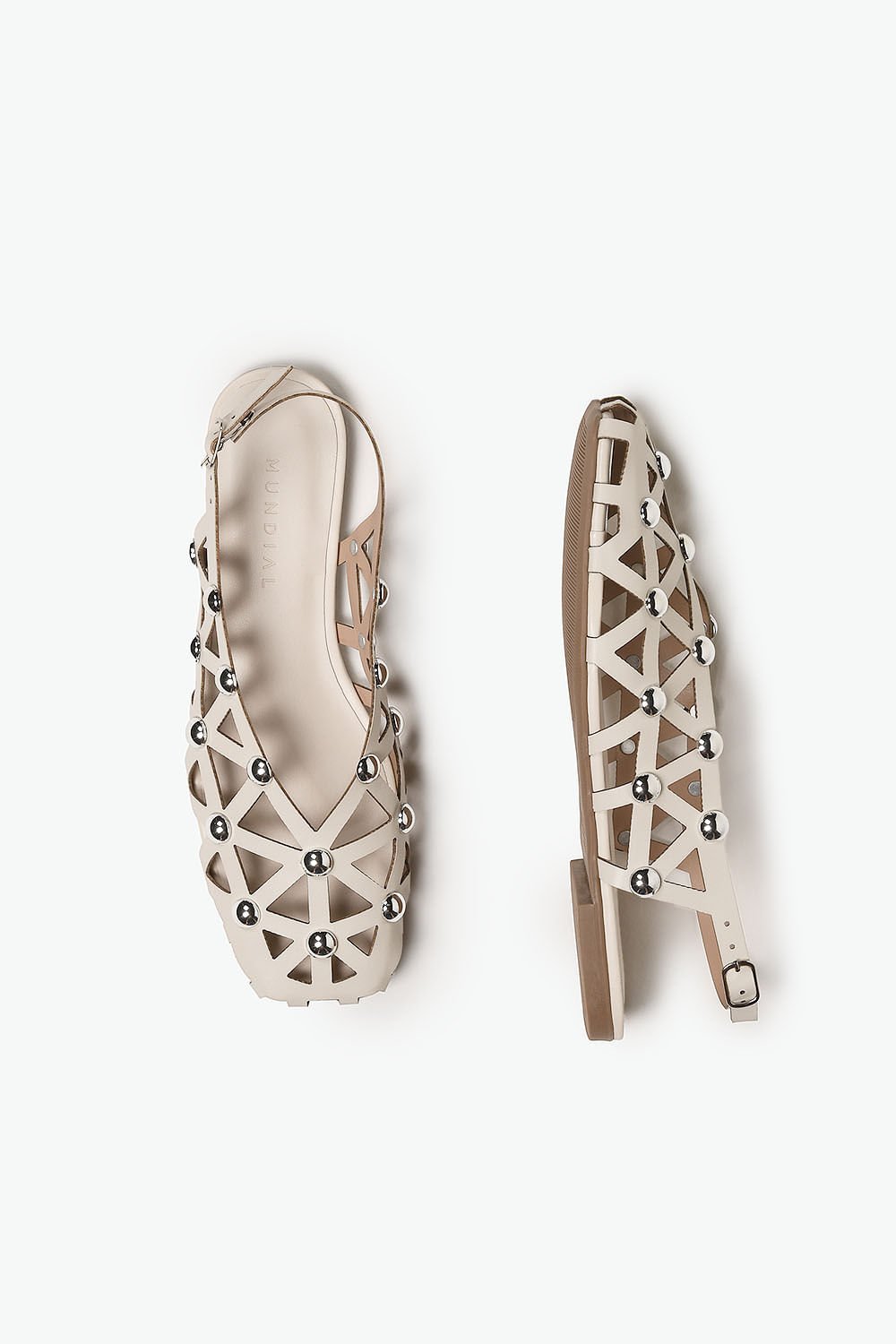 Sapatilha Feminina Slingback Mundial Lady Branco 3