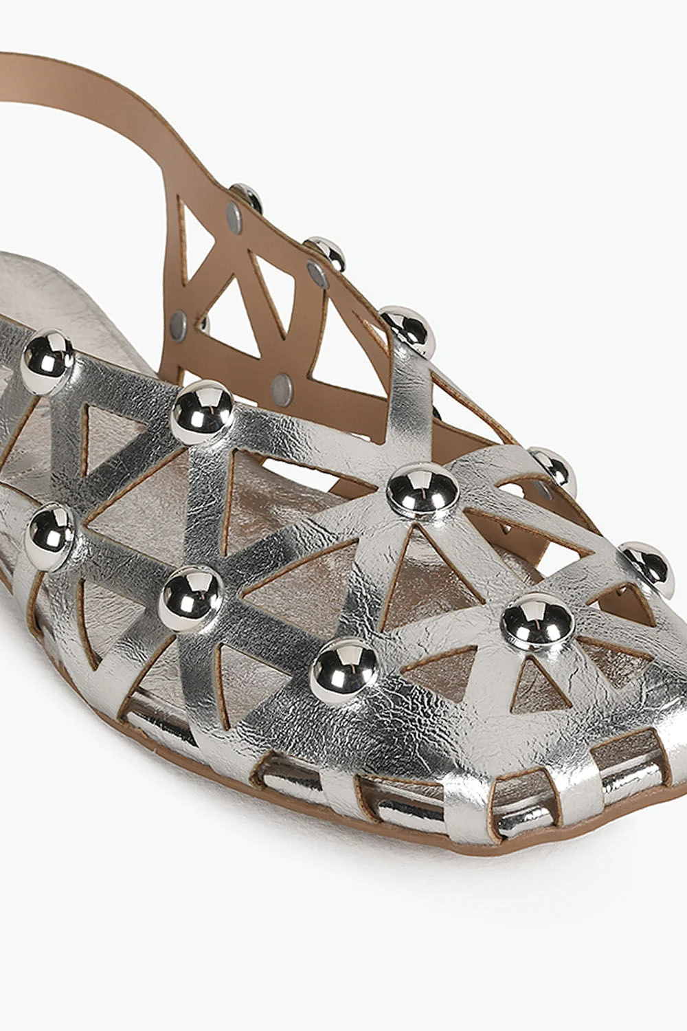 Sapatilha Feminina Slingback Mundial Lady Prata 2