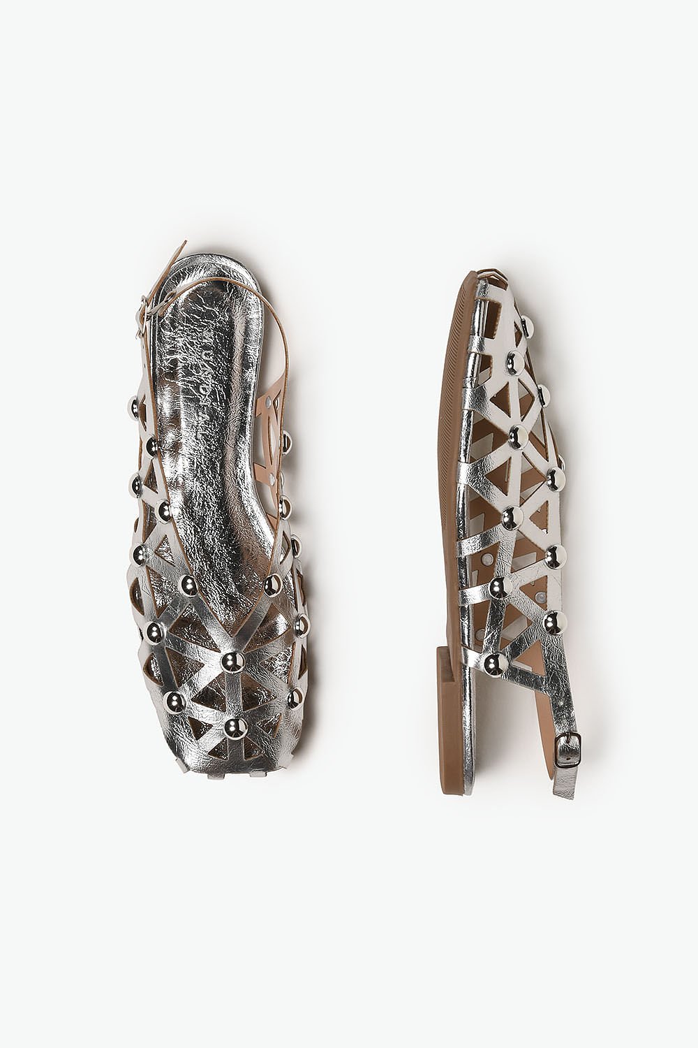 Sapatilha Feminina Slingback Mundial Lady Prata 3