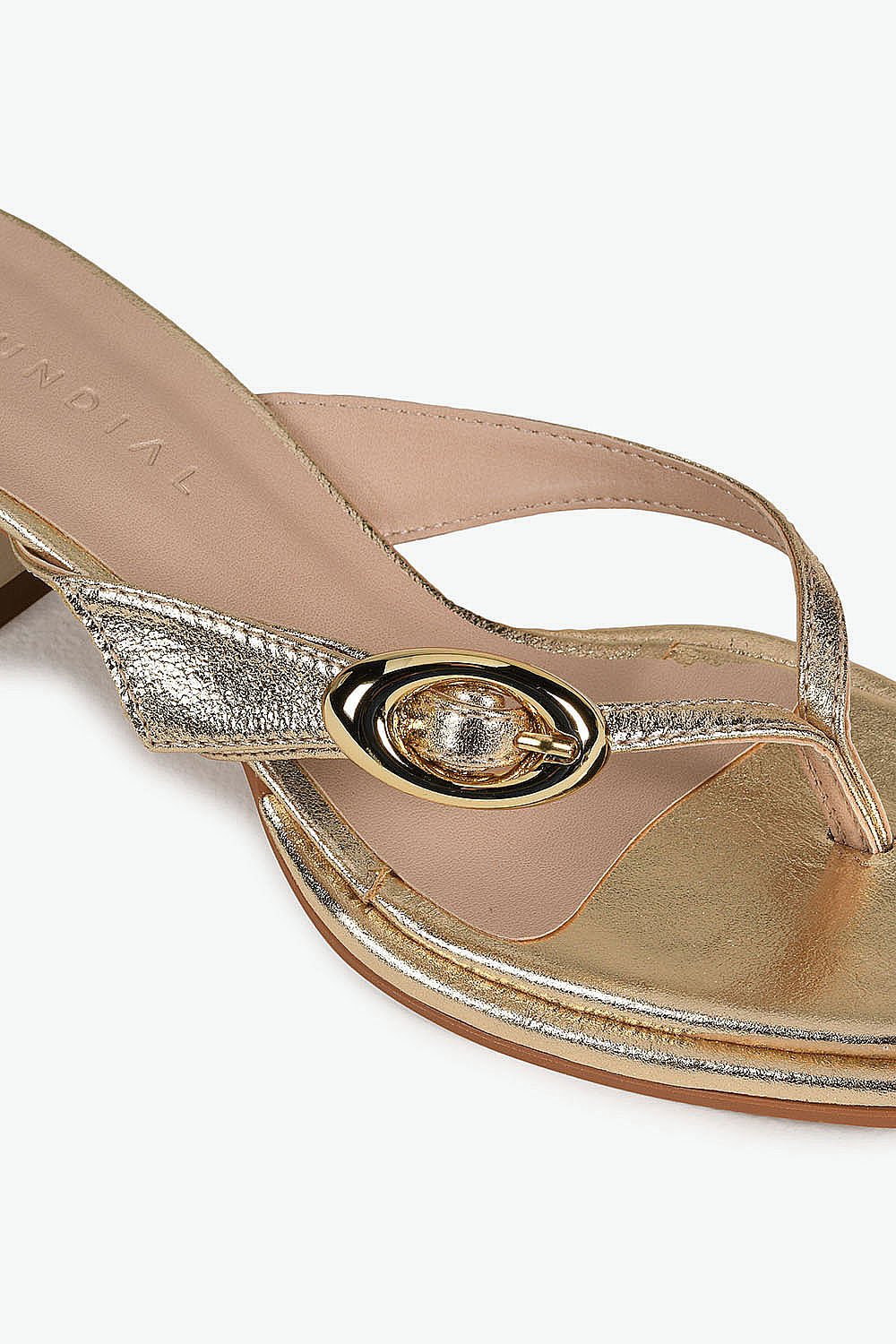 Tamanco Feminino Salto Médio Mundial Atalia Dourado 2