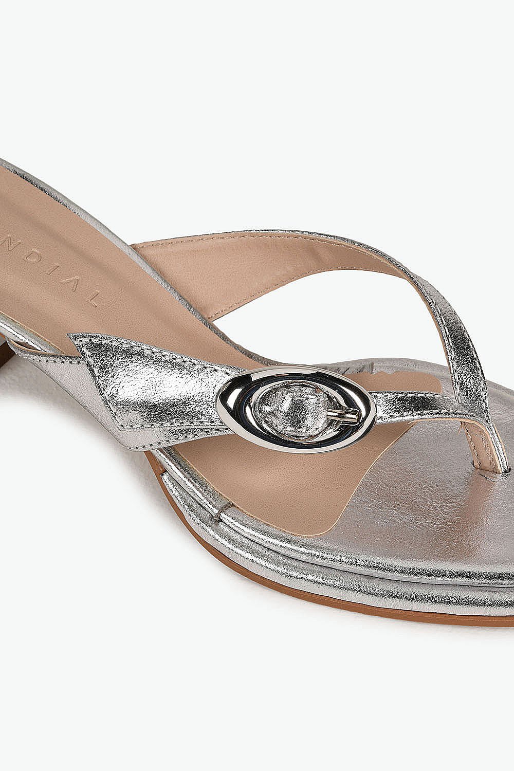 Tamanco Feminino Salto Médio Mundial Atalia Prata 2