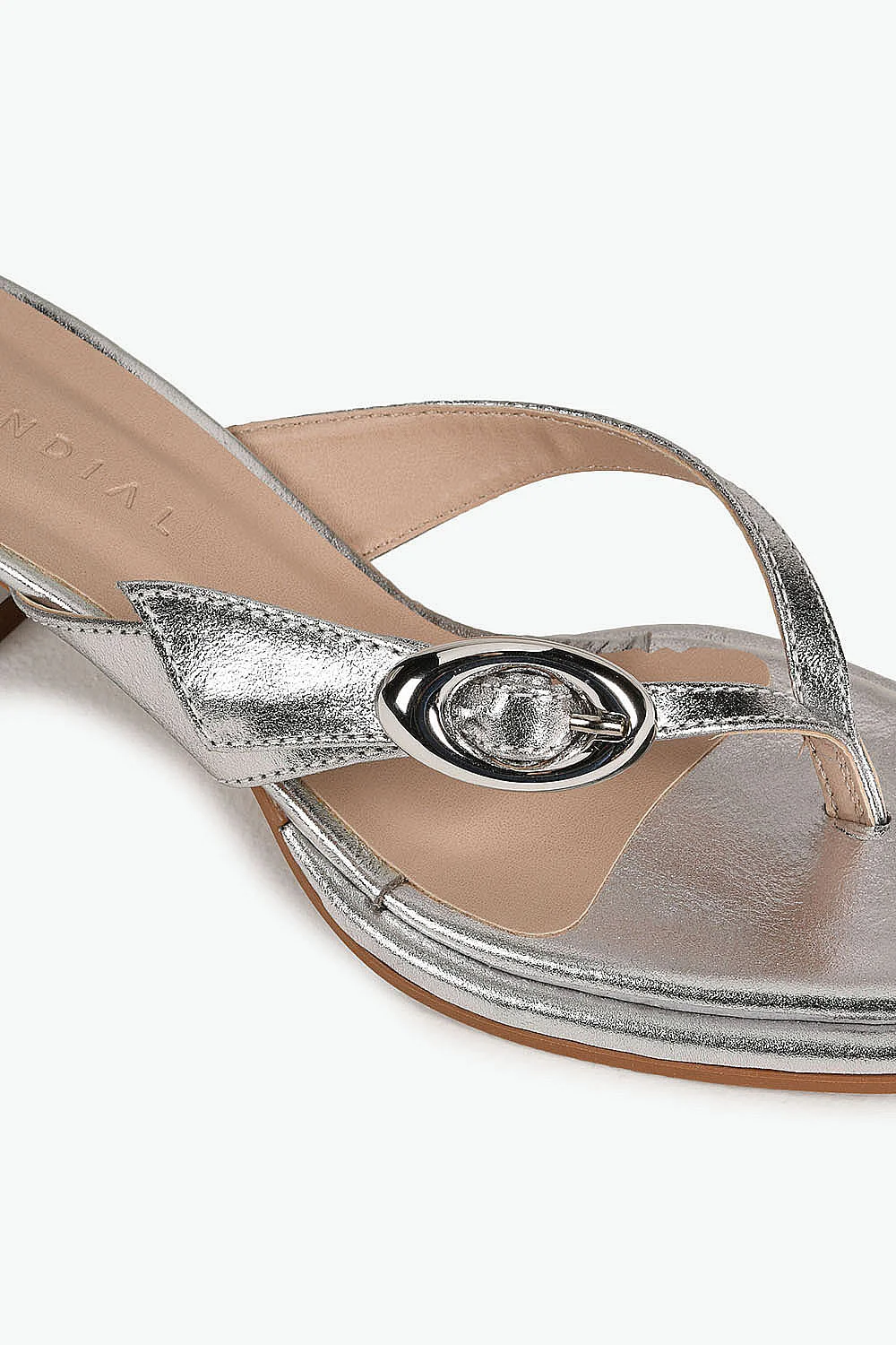 Tamanco Feminino Salto Médio Mundial Atalia Prata 2