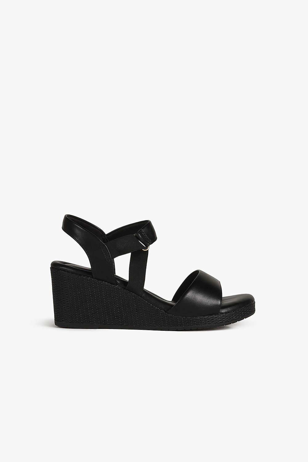 Sandália Feminina Anabela Comfortflex Mychelle Preto 1