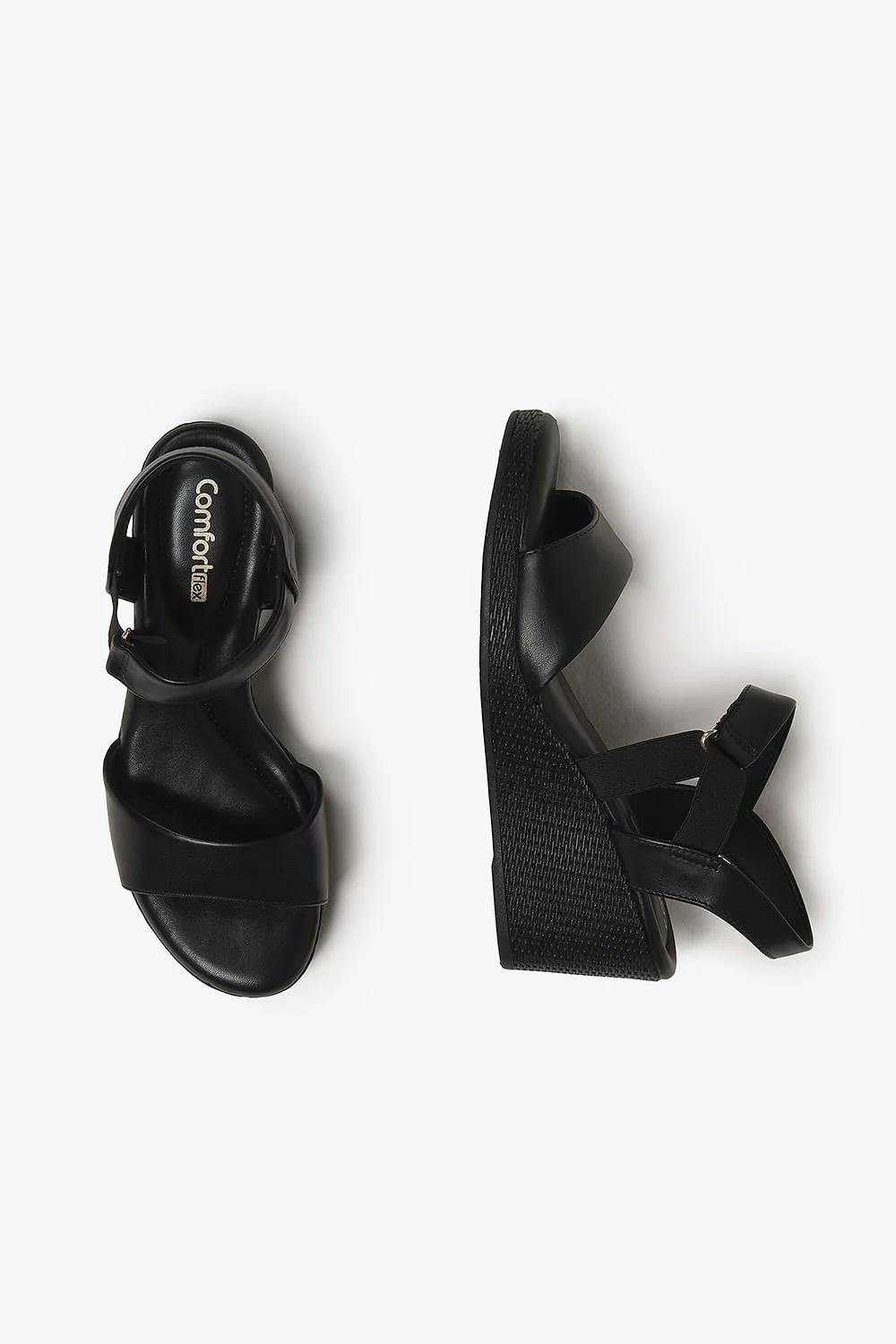 Sandália Feminina Anabela Comfortflex Mychelle Preto 4