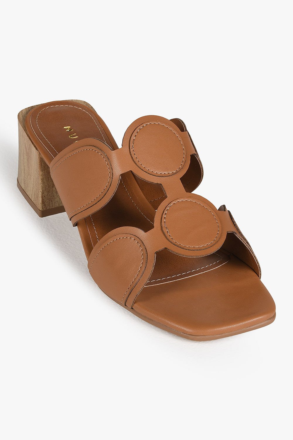 Tamanco Feminino Salto Alto Mundial Naiobi Marrom 4