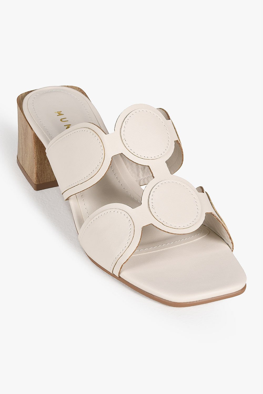 Tamanco Feminino Salto Alto Mundial Naiobi Branco 4