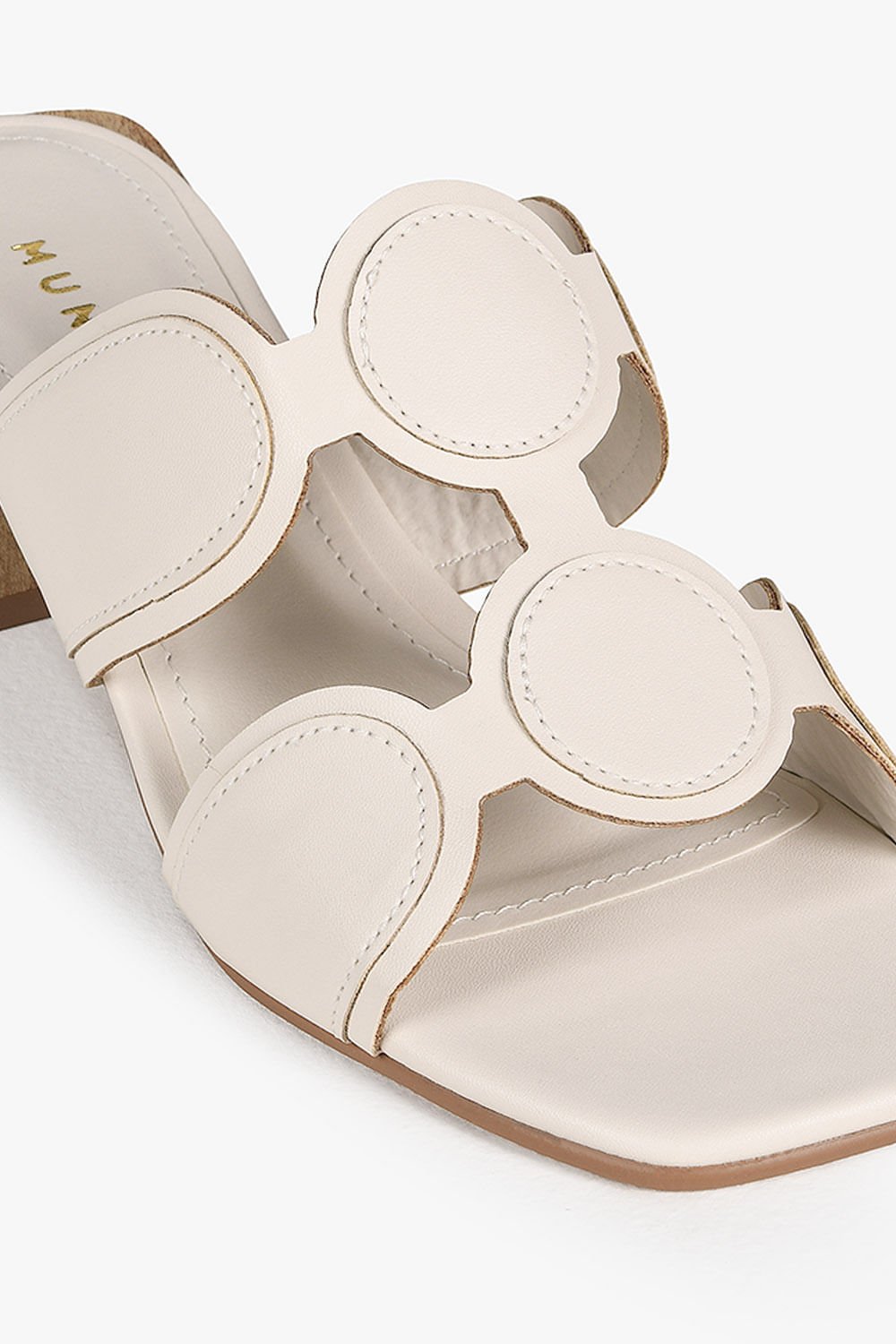 Tamanco Feminino Salto Alto Mundial Naiobi Branco 2