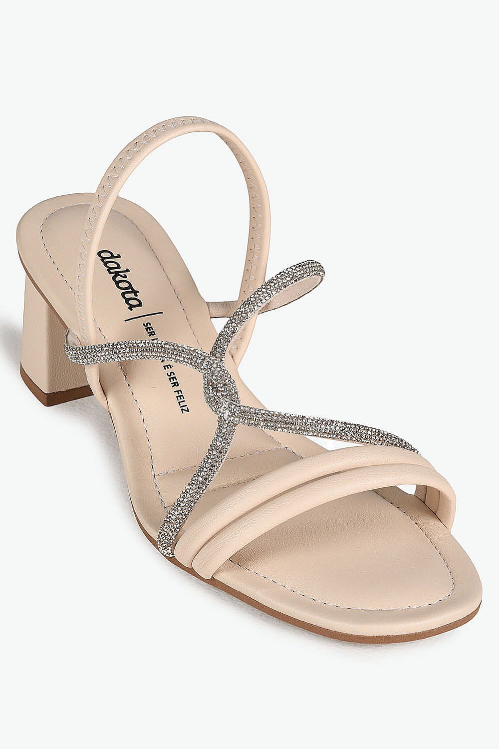 Sandália Feminino Salto Médio Dakota Leanora Branco 4