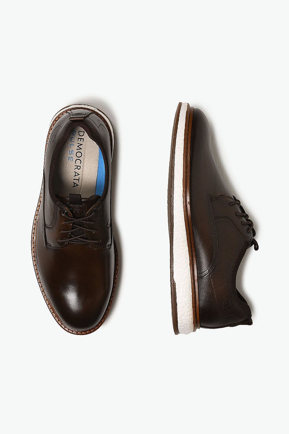 Sapato Casual Masculino Democrata Metropolitan Clark Pulse Mogno Marrom 3