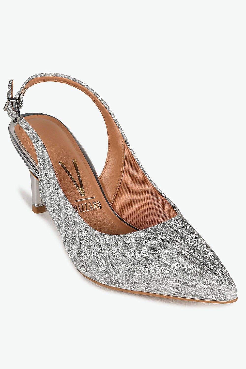 Scarpin Feminino Slingback Vizzano Louisiana Prata 4