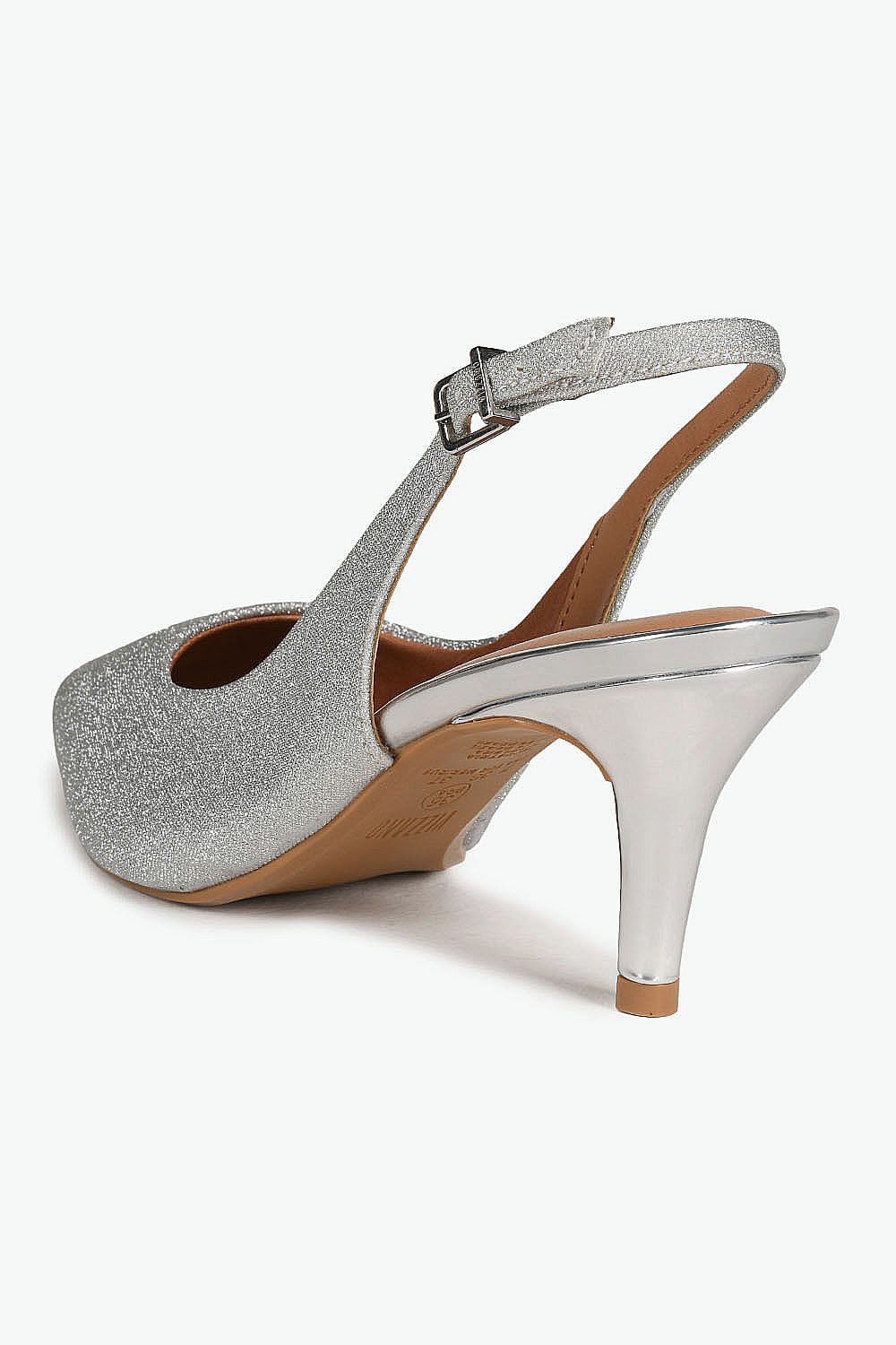Scarpin Feminino Slingback Vizzano Louisiana Prata 5
