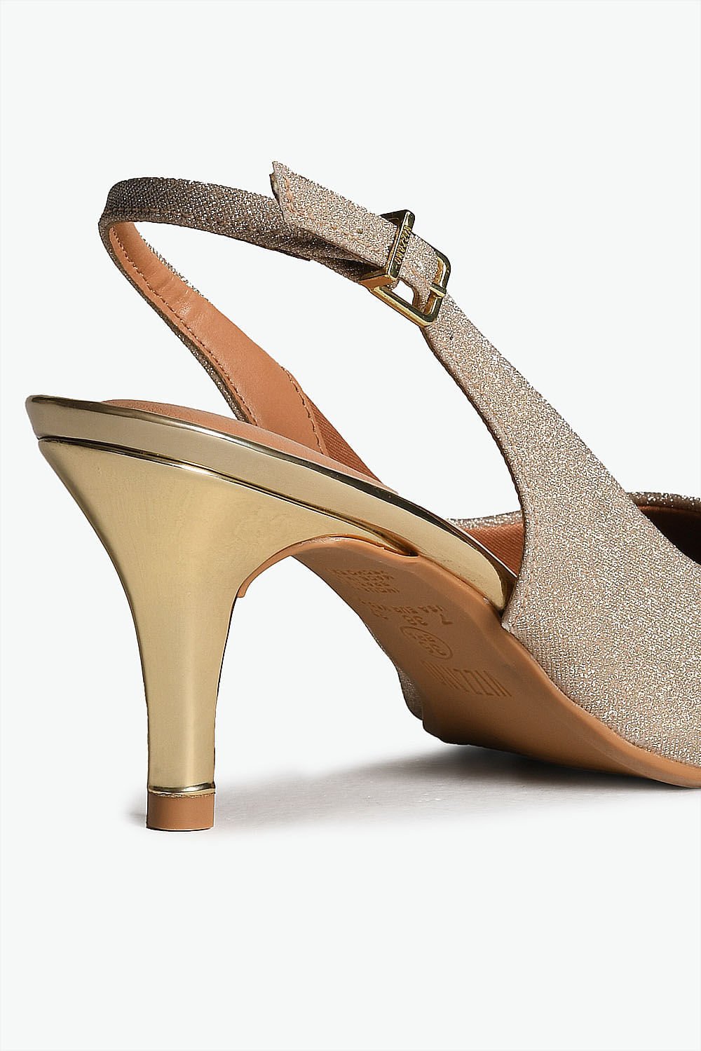 Scarpin Feminino Slingback Vizzano Louisiana Dourado 2