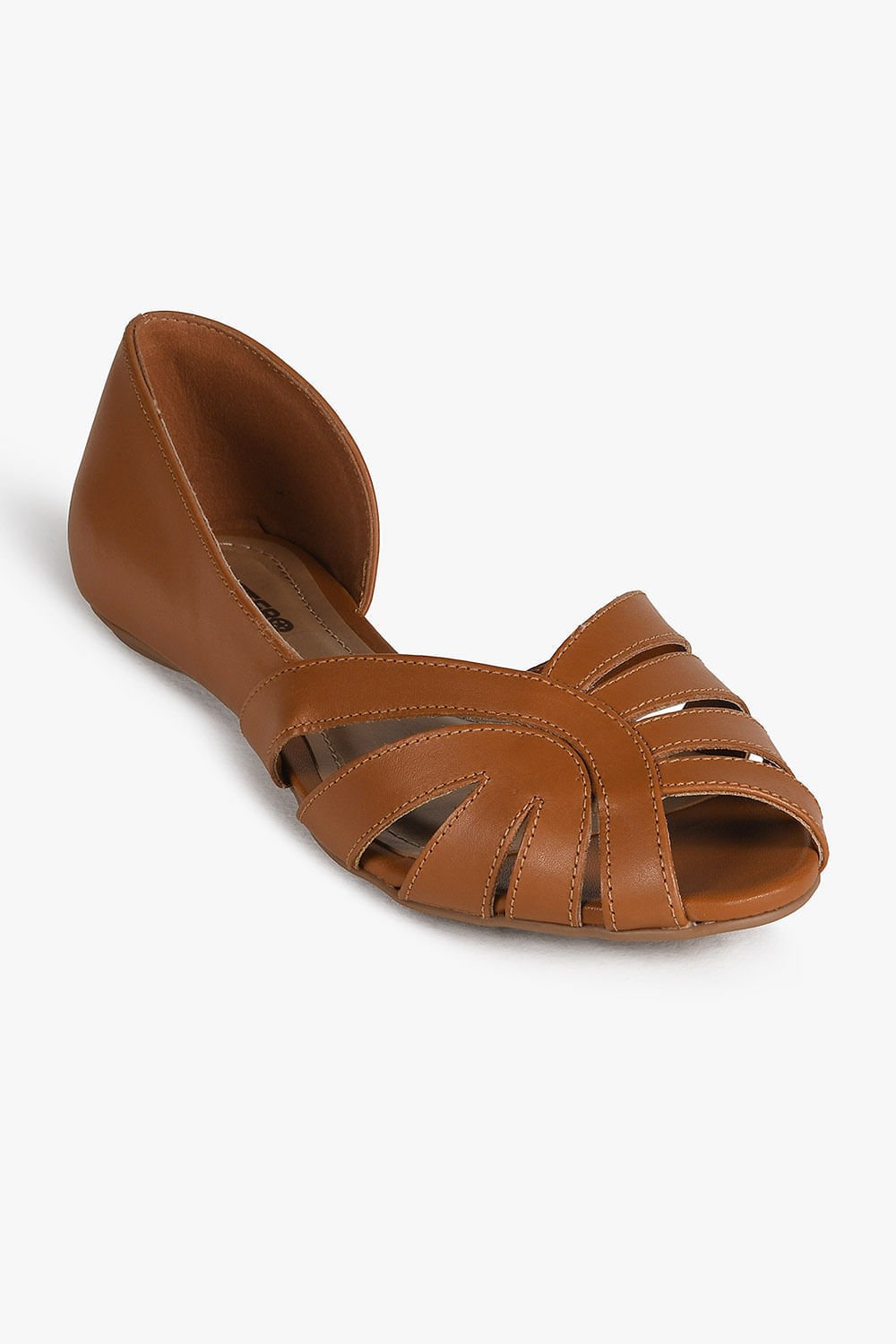 Sapatilha Feminina Bico Redondo Bottero Silene Caramelo 2