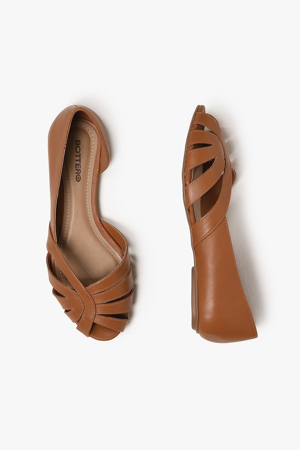 Sapatilha Feminina Bico Redondo Bottero Silene Caramelo 3