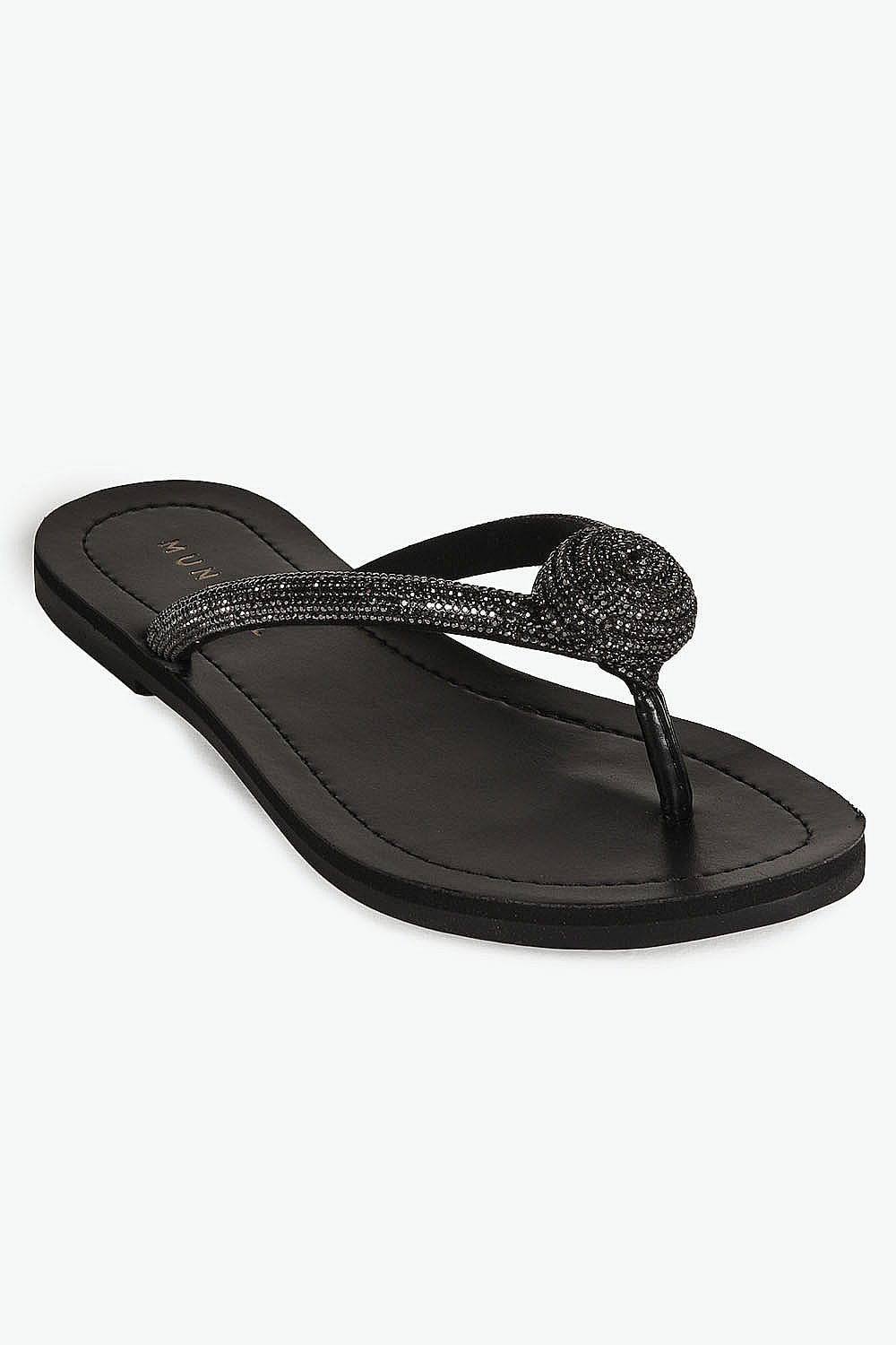 Chinelo Feminino Mundial Charlotte Preto 4