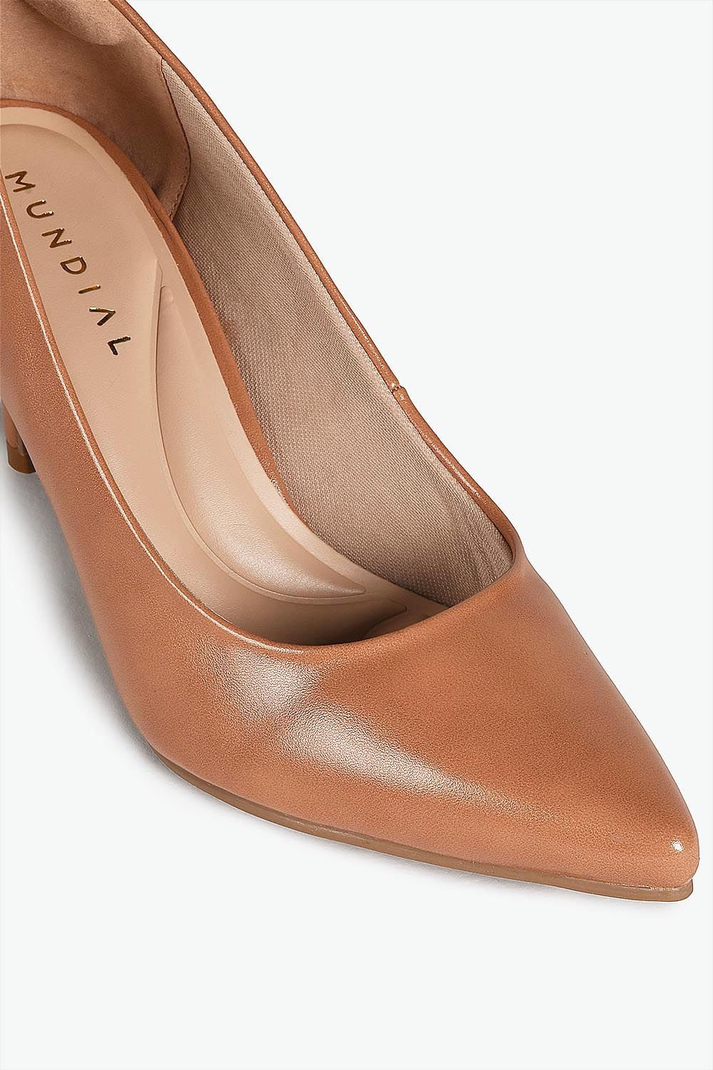 Scarpin Feminino Salto Alto Mundial Julietta Marrom 2