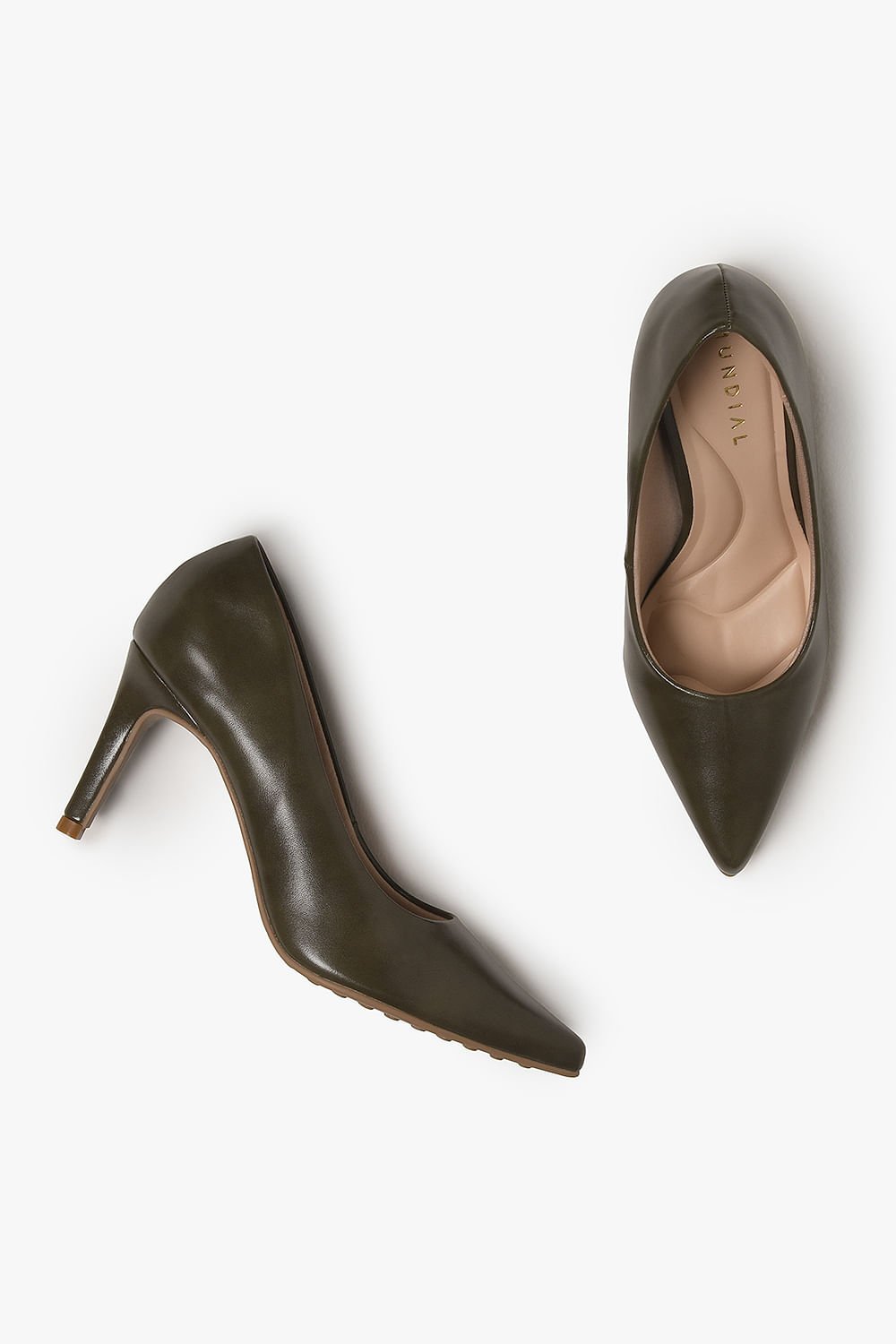 Scarpin Feminino Salto Alto Mundial Julietta Verde 3