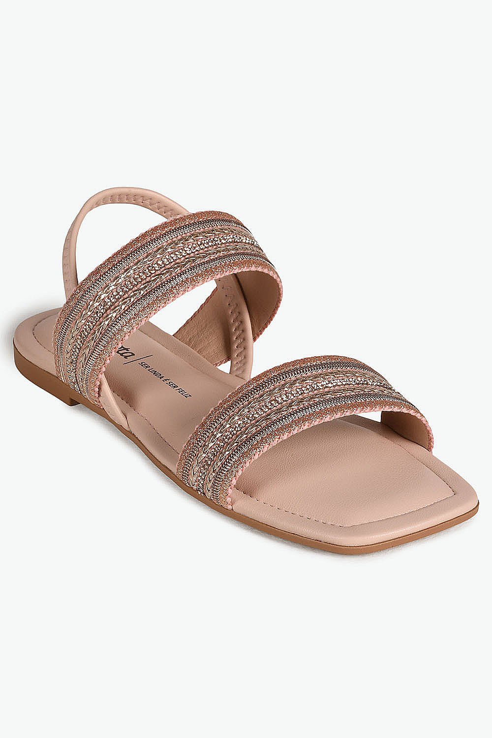 Sandália Feminina Rasteira Dakota Lise Rosa 4