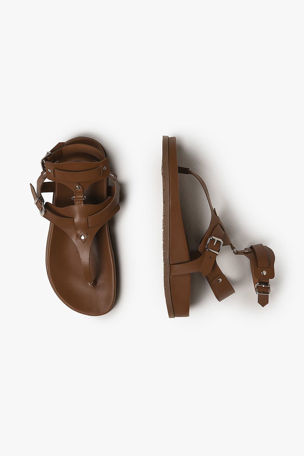 Sandália Feminina Papete Mundial Manuela Marrom 3