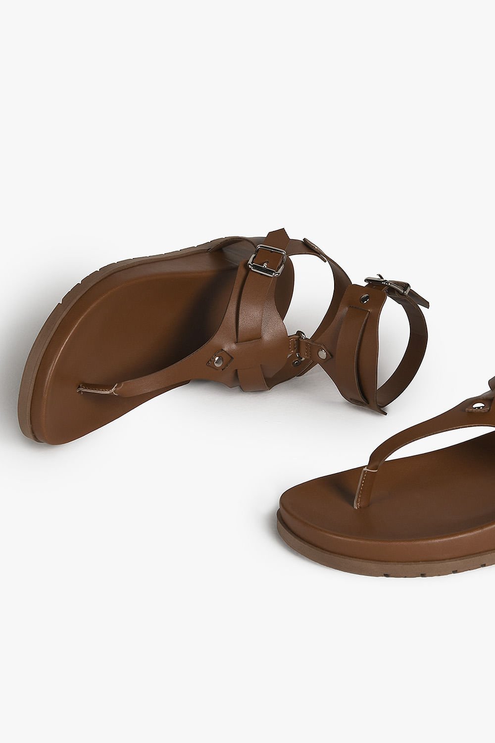 Sandália Feminina Papete Mundial Manuela Marrom 2