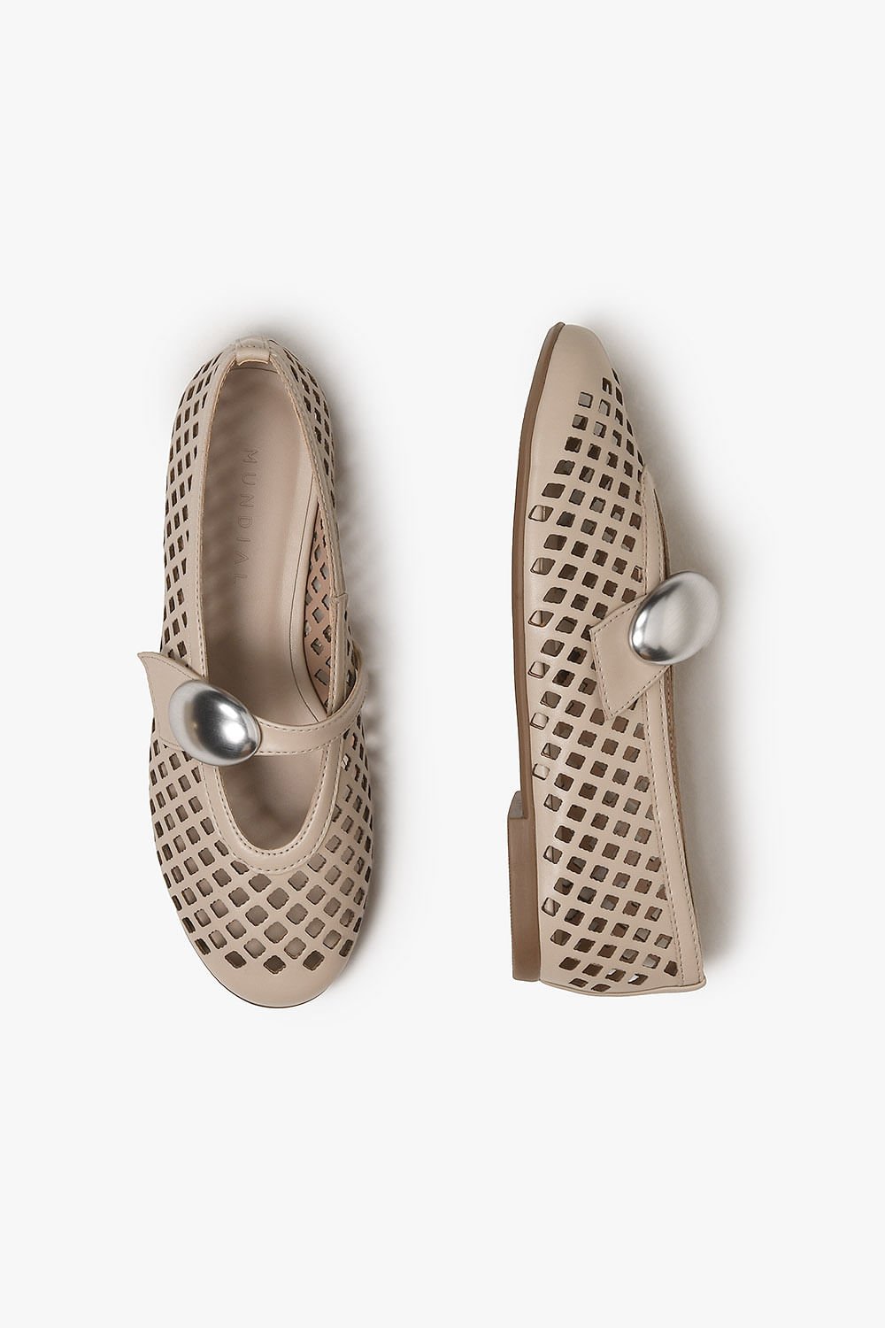 Sapatilha Feminina Tiras Mundial Kaley Bege 4