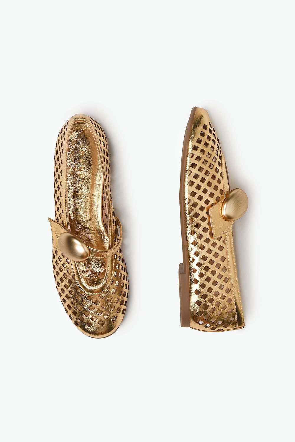 Sapatilha Feminina Tiras Mundial Kaley Dourado 4