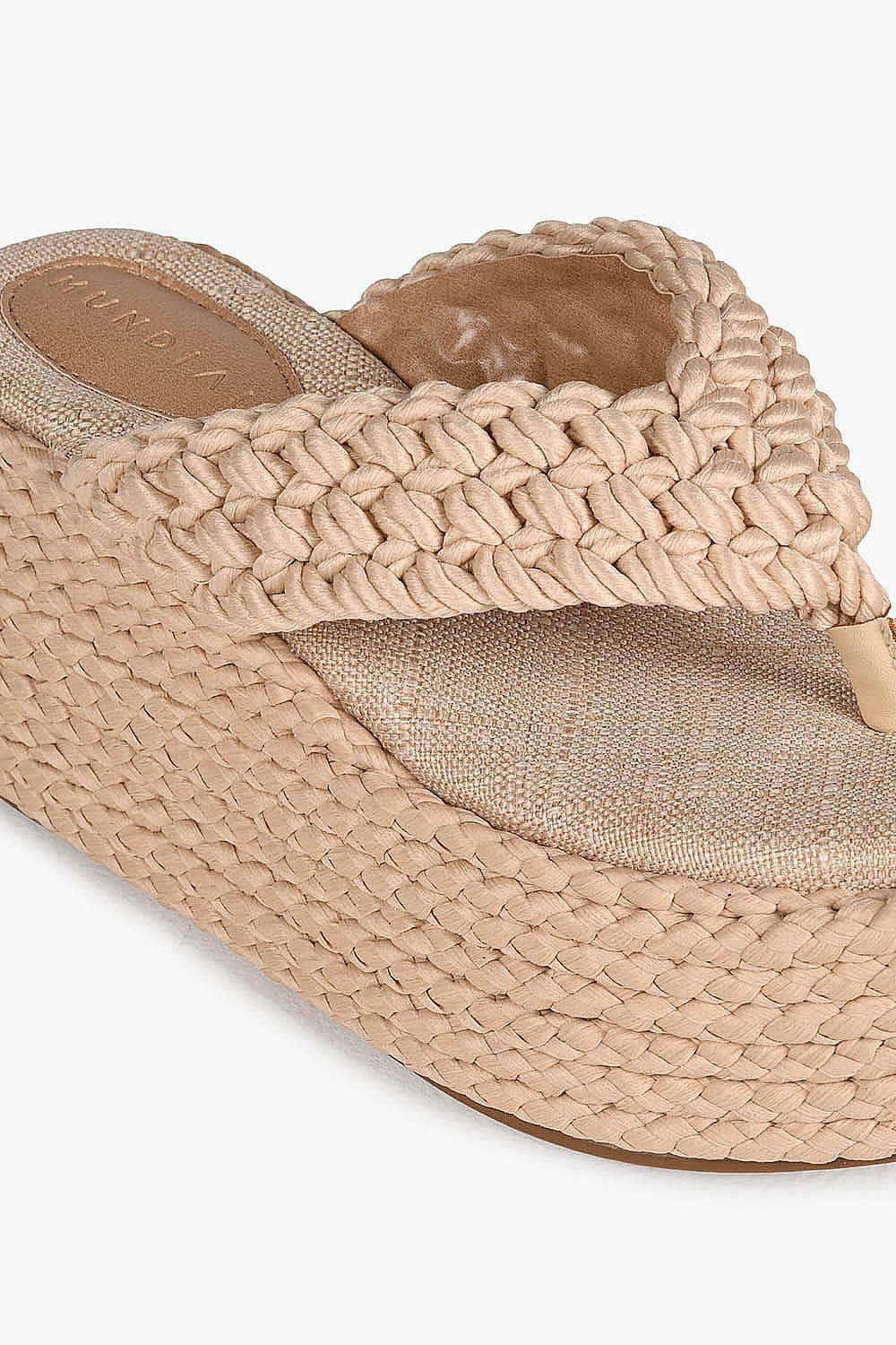 Tamanco Feminino Plataforma Mundial Tawany Bege 2