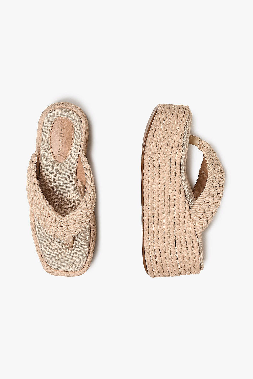 Tamanco Feminino Plataforma Mundial Tawany Bege 3