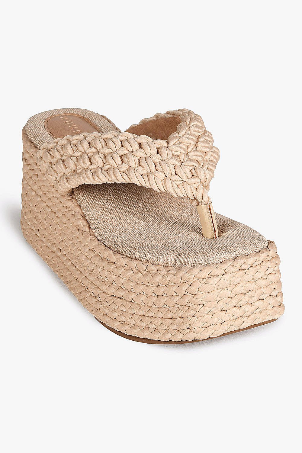 Tamanco Feminino Plataforma Mundial Tawany Bege 4