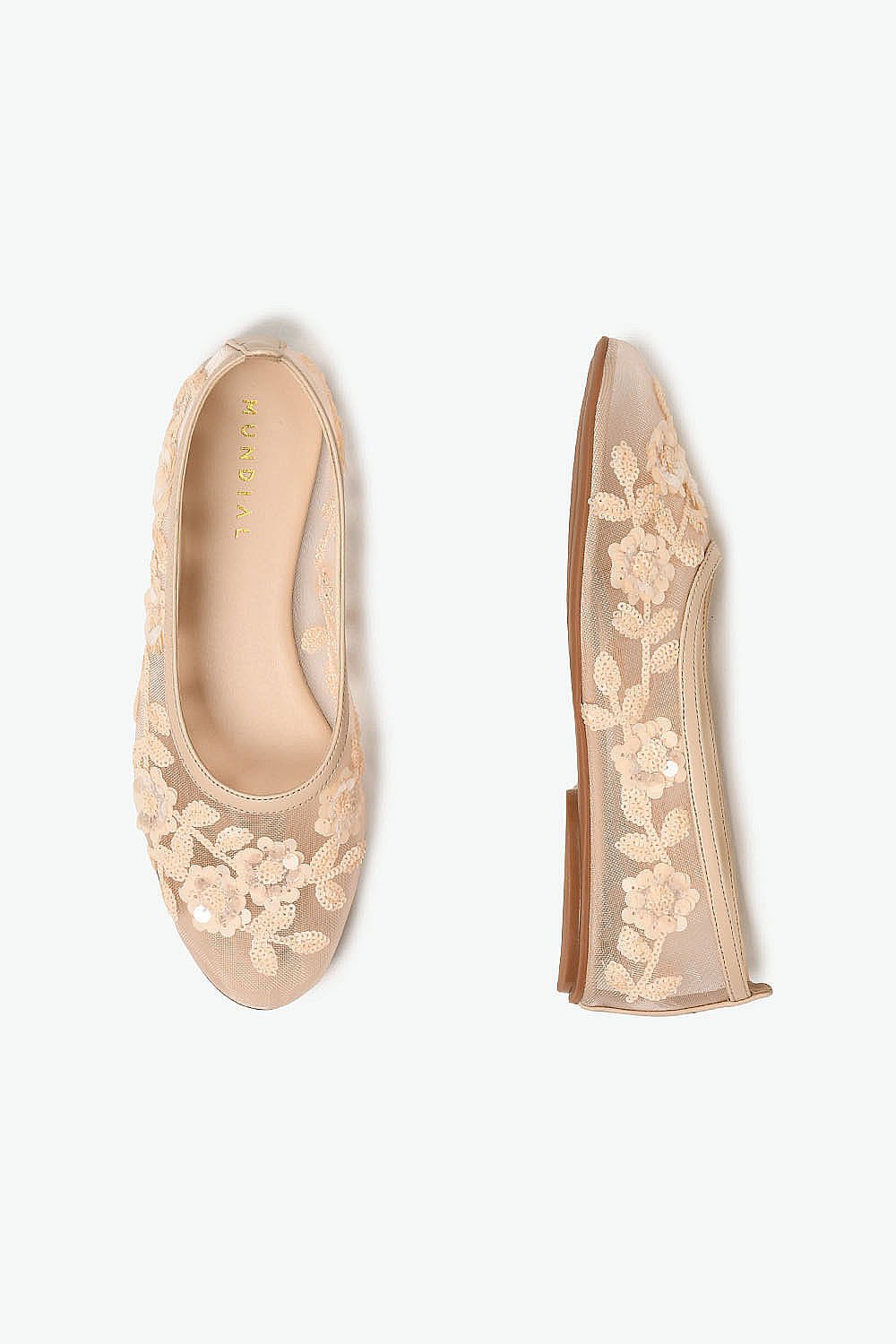 Sapatilha Feminina Mundial Joyce Bege 3