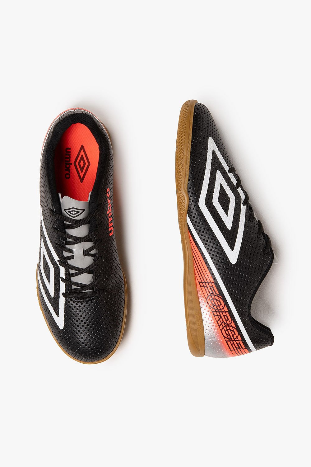 Chuteira Masculina Futsal Umbro Force Preto 3