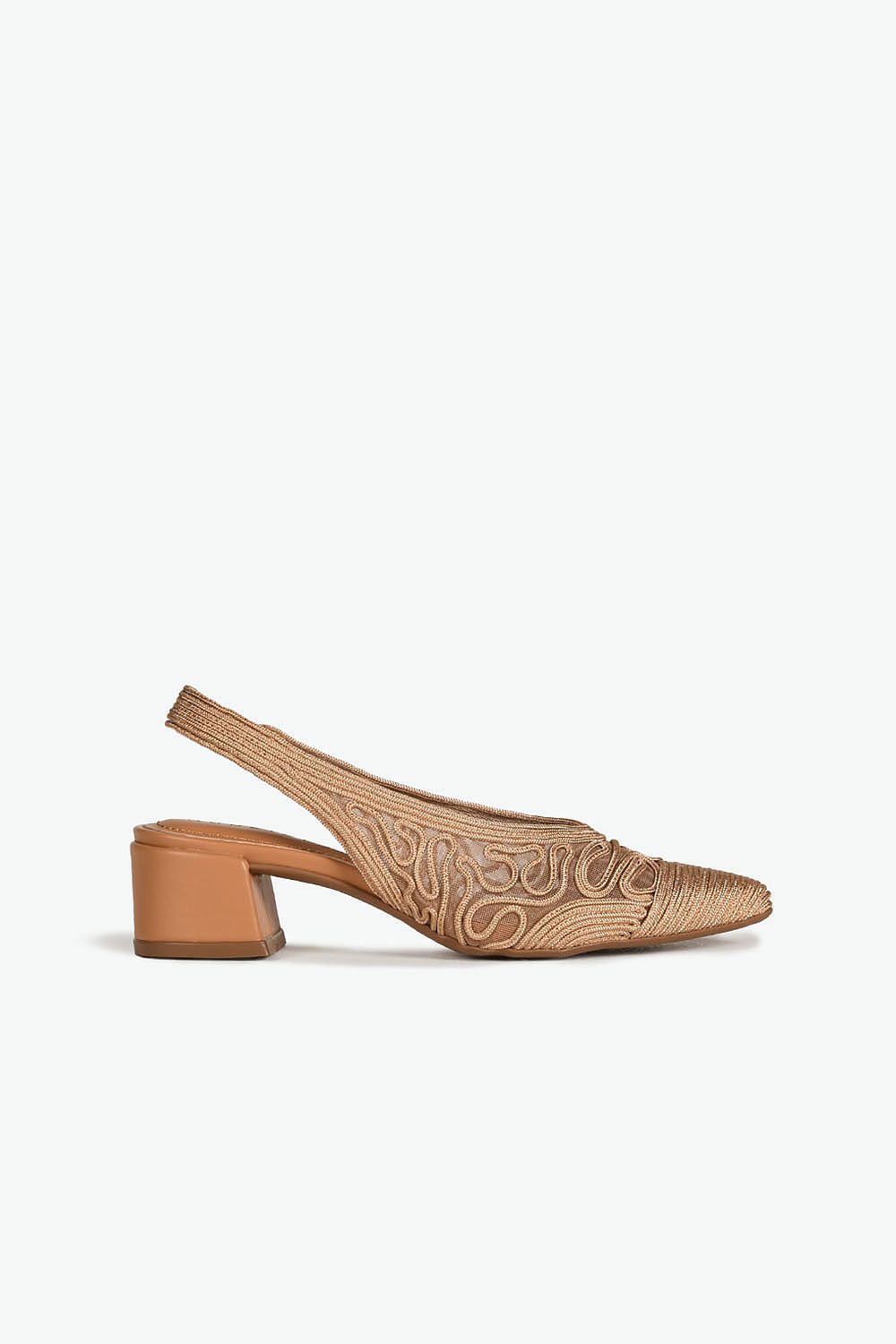 Sapato Feminino Slingback Mundial Briana Caramelo 1