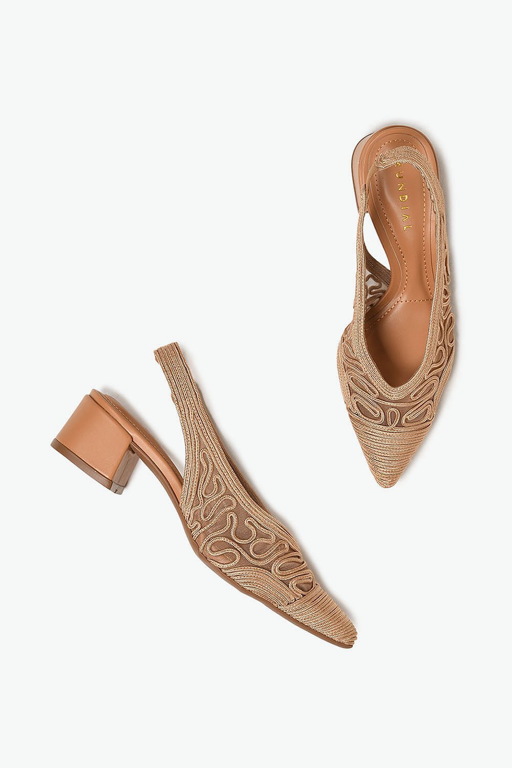 Sapato Feminino Slingback Mundial Briana Caramelo 3