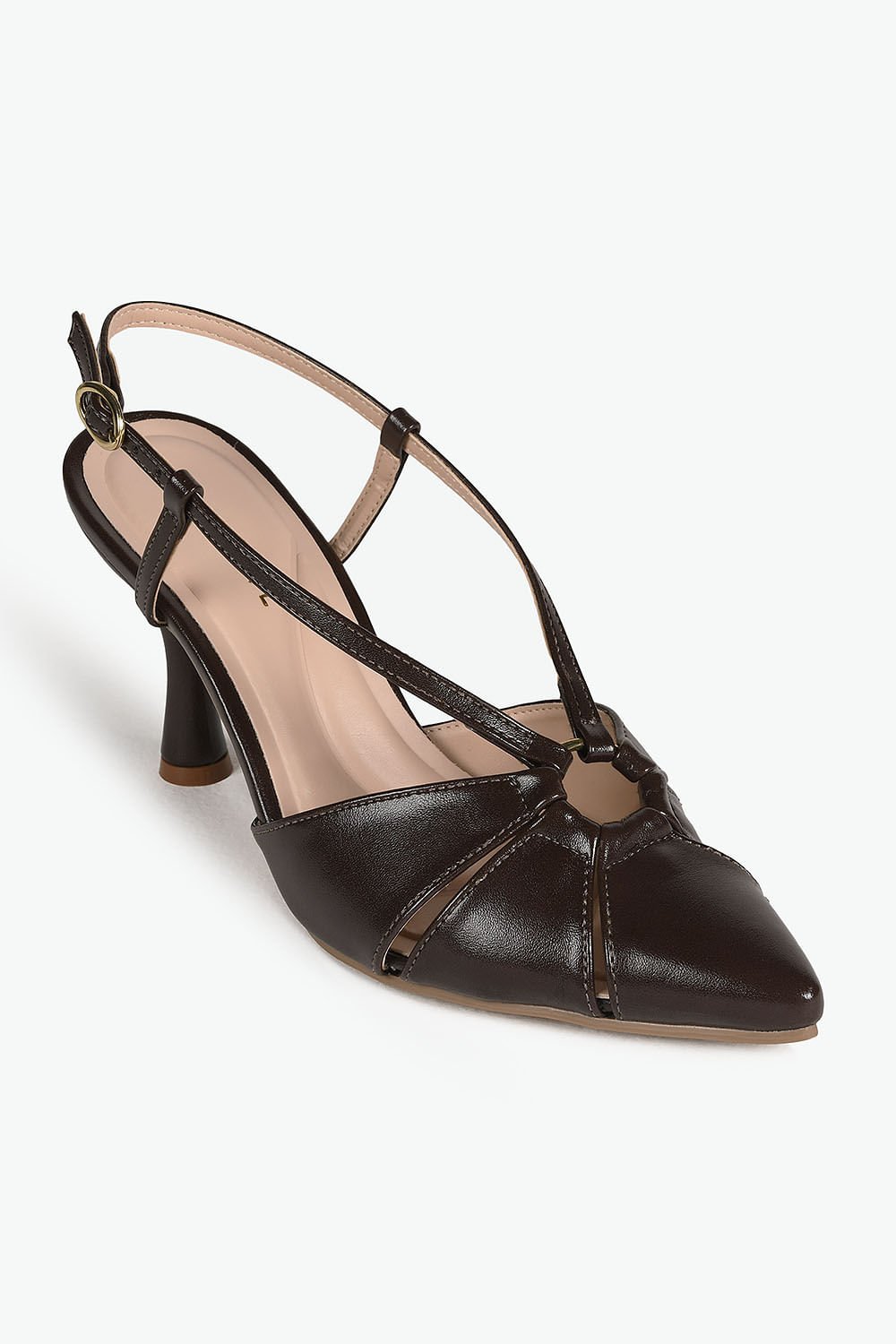 Scarpin Feminino Slingback Mundial Paola Marrom 4