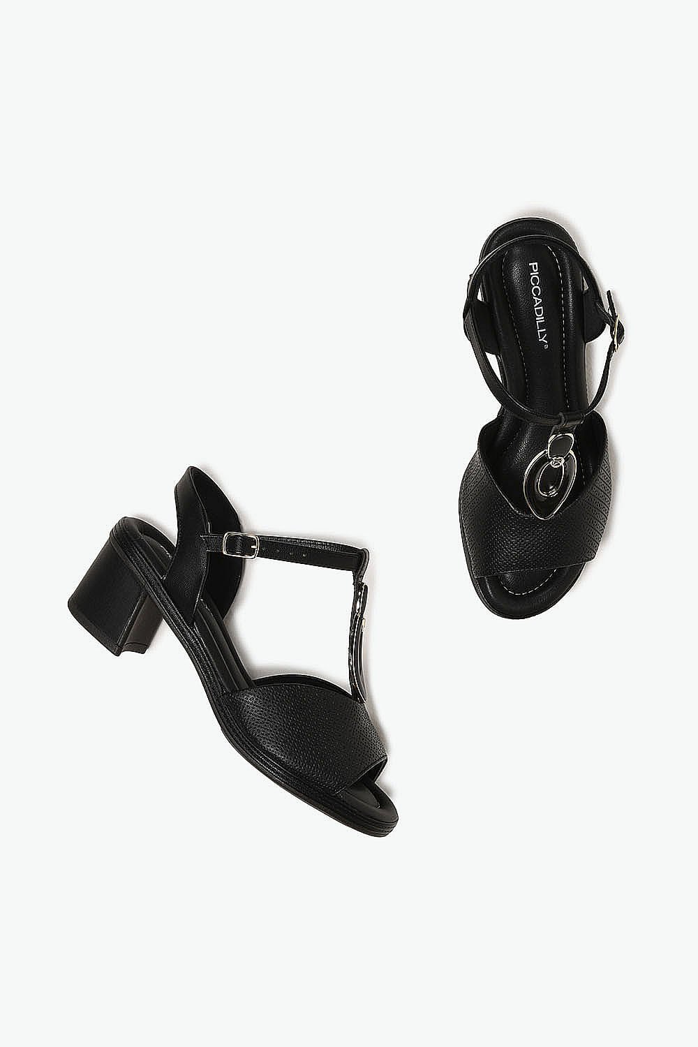 Sandália Feminina Salto Médio Piccadilly Marylia Preto 3