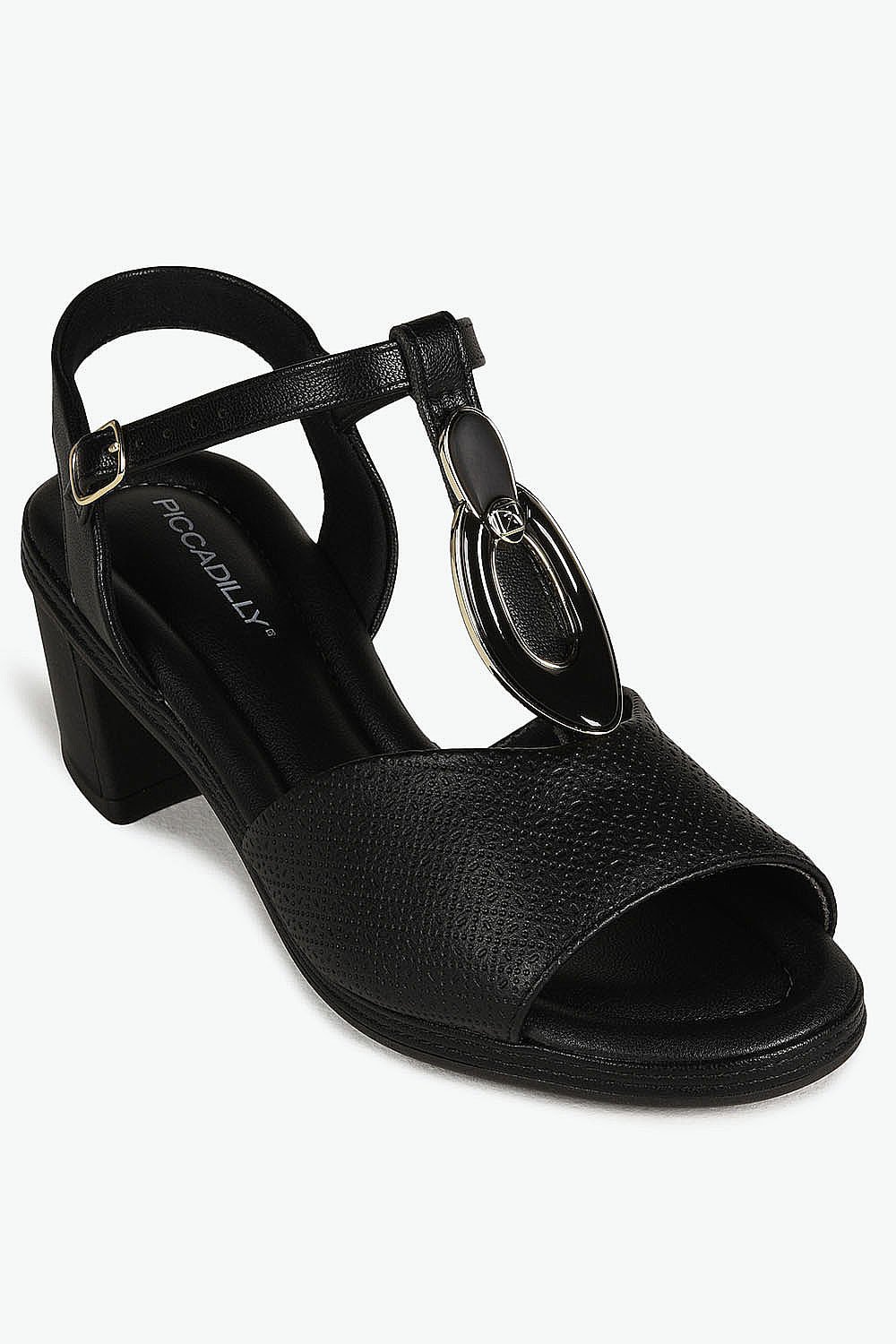 Sandália Feminina Salto Médio Piccadilly Marylia Preto 4